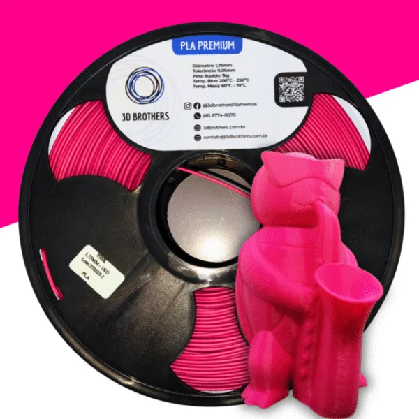 FILAMENTO 3D PLA  PREMIUM 1KG 1,75 MM - PINK